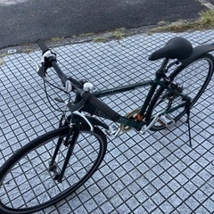クロスバイク】外装6段変速 リヤタイヤ、チェーン、サドル新品