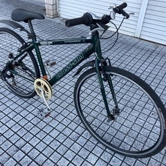 【クロスバイク】外装6段変速　リヤタイヤ、チェーン、サドル新品❗️泥除け付　若林自転車　膳所店　SALE中❗️