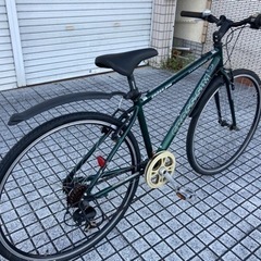 【クロスバイク】外装6段変速　リヤタイヤ、チェーン、サドル新品❗️泥除け付　若林自転車　膳所店　SALE中❗️