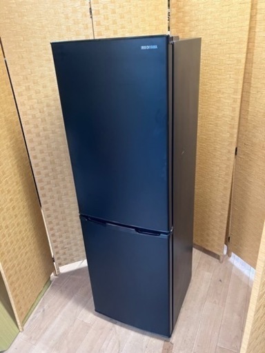 【引取】2021年製 ノンフロン冷凍冷蔵庫 アイリスオーヤマ IRIS OHYAMA 162L IRSE-16A-B