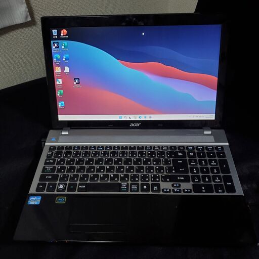 Core i5 2.5GHz/8GBメモリ/SSD512GB+HDD500GB/無線LAN(wifi)搭載/Acer Aspire V3 V3-571-H58D/LS/Win11Pro/Office2021Pro/Photoshop/Illustrator/在宅/リモートワーク/オフィス/ワード/エクセル/