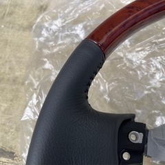【美品】20アル・ヴェル　純正ウッドコンビステアリング　0009