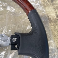 【美品】20アル・ヴェル　純正ウッドコンビステアリング　0009