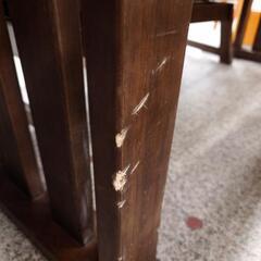 値下げしました！【4人掛けダイニングセット】4人掛けダイニングセット 大川家具 食卓テーブルセット ダイニングベンチ 和風家具:ダークブラウン 