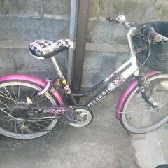 自転車　20インチ　ピンク　女の子用　SHIMANO515　シマ...