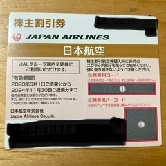【ネット決済・配送可】JAL 日本航空　株主優待券