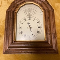 未使用品　イタリア製木製壁掛け時計