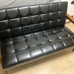 【カリモク60】2人がけソファ  Kチェア　ブラック