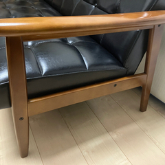 【カリモク60】2人がけソファ  Kチェア　ブラック