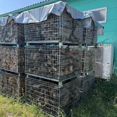 薪　欅　ケヤキ　薪ストーブ用　約1㎥【引き取り限定】乾燥済み　2カゴ目から10000円