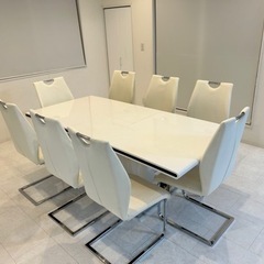 ダイニングテーブル＋チェア　9点セット（4〜8人用）