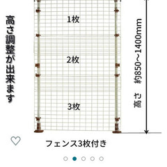 猫の脱走防止フェンスSサイズ