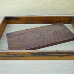 長火鉢（関東火鉢）・ケヤキ材・猫板・木枠付き