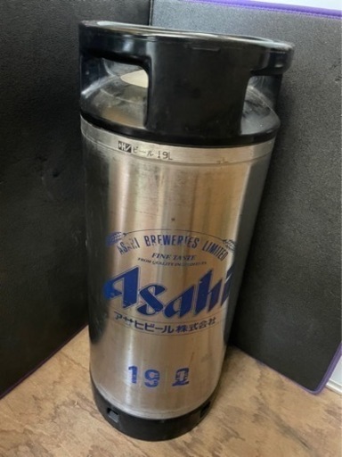 【売約済】値下げ！！！アサヒ 業務用 生ビール スーパードライ 19L ビールサーバー タンク 未開封 ビール樽