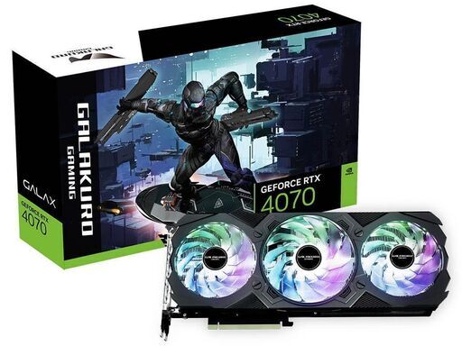 NVIDIA GeForce RTX 4070 ビデオメモリ12GB 3連ファン搭載