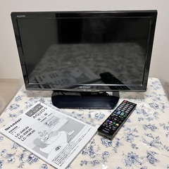 シャープ　AQUOS　19型テレビ　リモコンと説明書付　差し上げます