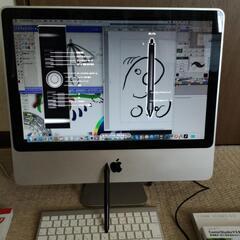 デスクトップPC iMac 20インチ(AppleA1241）とWacom Bambooタブレット