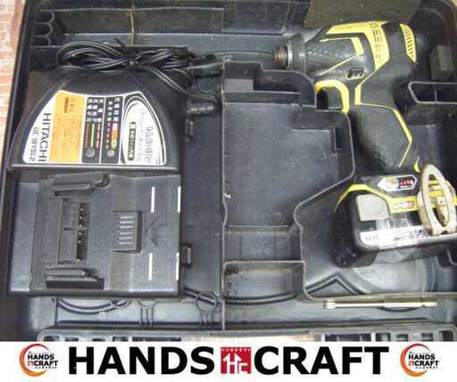 日立 WH14DDL インパクトドライバ 中古品 14.4V 2.5Ah バッテリー×1 充電器 【ハンズクラフト宜野湾店】