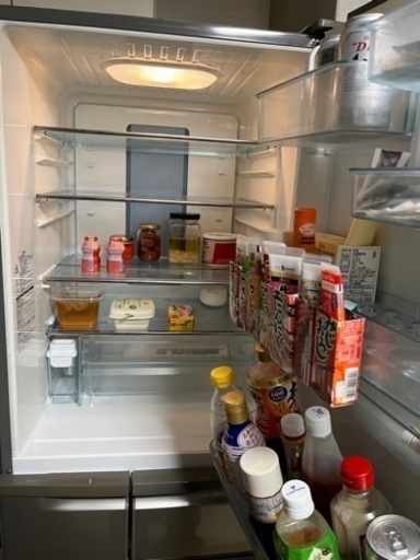 F1037 Panasonic 冷蔵庫 冷凍庫 NR-F474TM-S 2010年製 自動製氷付き