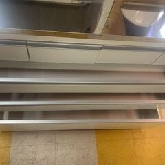 リサイクルストアスターズ鹿大店】ステンレス天板 レンジボード ロータイプ