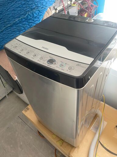 (売約済み)2021年製　Haier 5.5㎏「しわケア脱水」「高濃度洗浄機能」搭載!!低騒音設計 洗濯機　JW-XP2CD55F