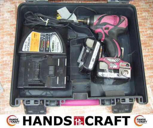 日立 WH14DBAL2 インパクトドライバ 中古品 14.4V 2.2Ahバッテリー×2 充電器【ハンズクラフト宜野湾店】