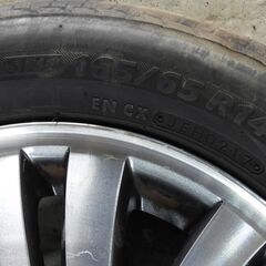 ※在庫全処分セール※【TH-034】三菱純正ホイール+ブリジストンタイヤセット☆165/65R14☆14×4.5J 4穴