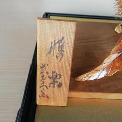 陶器の置物、珍しい栗の細工。