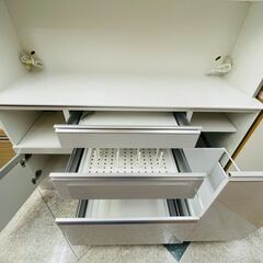 🎵長 2面レンジボード 💜定価￥378.800💜 ソフトクロージング スチームオーブン対応!! 🎵286