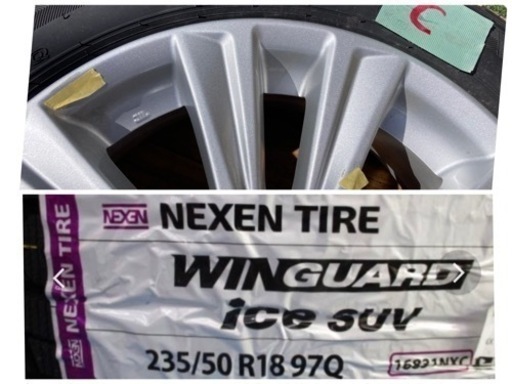 トヨタ 30系 アルファード ヴェルファイア 純正ホイール 18インチ 5穴114.3 スタッドレス バリ溝  NEXEN 235/50R18