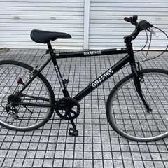 クロスバイク】美品❗️700x28cタイヤ 3x7段変速 前後タイヤ、サドル