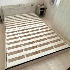 定価¥46,000】【美品】ダブルベッドセット(アイボリー)