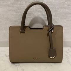 サミールナスリ👜 バイカラーハンドバッグ ベージュ