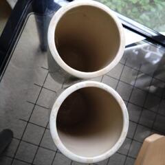 陶器花瓶2本セット