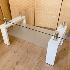 【引取】ガラステーブル ローテーブル センターテーブル 