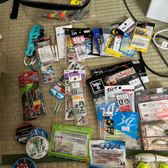 ダイワ バス・シーバス釣りセット ルアー、小物、小物入れ付き