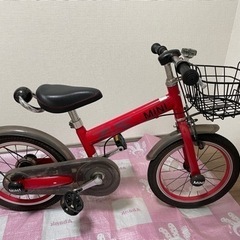 16インチ　自転車　補助輪付き