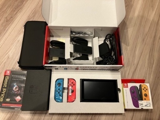 Nintendo Switch 本体　箱とジョイコンとおまけ付き