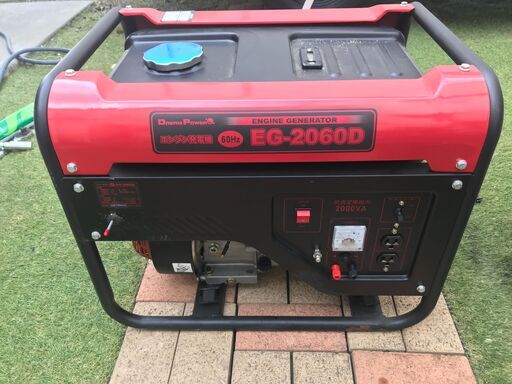 始動OK エンジン発電機 定格2000w 60Hz ナカトミ DreamPower EG-2060D