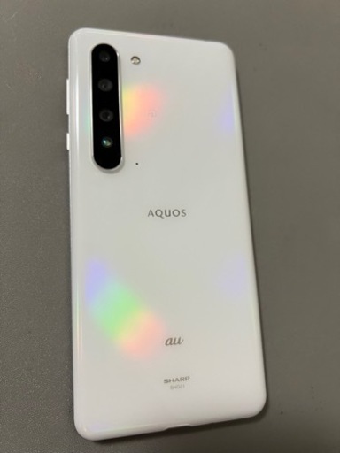 極美品　AQUOS R5G オーロラホワイト 256GB SIMフリー