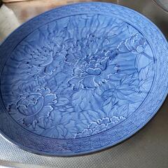 ブルーの大皿