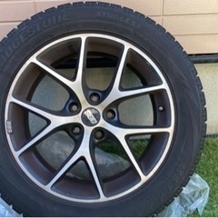 タイヤ付きホイール4本　BBS GERMANY SR019 カラー: ボルケーノグレーダイヤモンドカット  18インチ　8.0 +32 5穴　PCD120