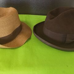 昭和初期　80～90年くらい前の帽子　ヴィンテージハット　2個セ...