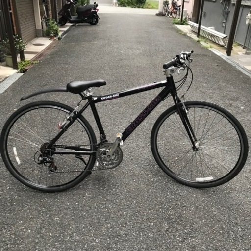 東大阪市池島より 国産クロスバイク 変速付き自転車 CROSS-SIM クロッシム 玉串 横小路