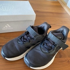 <自宅引取で100円> adidas スニーカー 20.0 黒