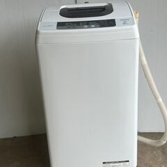 日立 全自動洗濯機 5kg ピュアホワイト NW-5WR W　お...