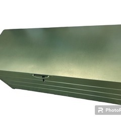 美品‼️山善 YAMAZEN 屋外 オシャレ収納 ゴミ箱 鍵付き 物置き カーキ