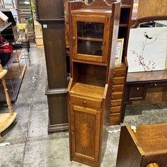 ①三越ブルージュ家具【美品】キャビネット カップボード 飾り棚