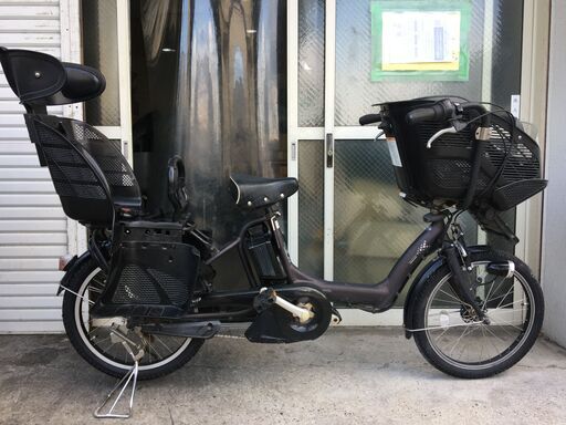 地域限定送料無料　ブリヂストン　アンジェリーノプティット　三人乗り　12,8AH　茶②　ギュットクルーム　キッスミニ　神戸市　電動自転車