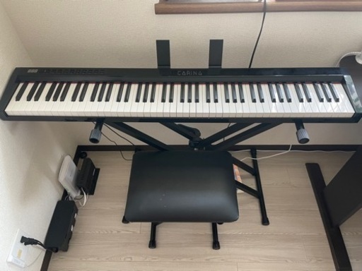 カリーナ電子ピアノピアノ台と椅子付 (yuki) 蒲生四丁目の鍵盤楽器